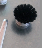 HEAVEN IN EARTH Dish Brush Replacement Head, Black Horse Hair