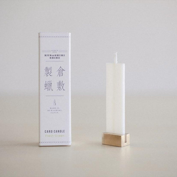 KURASHIKI SEIRO CARD CANDLE FRESH GREEN